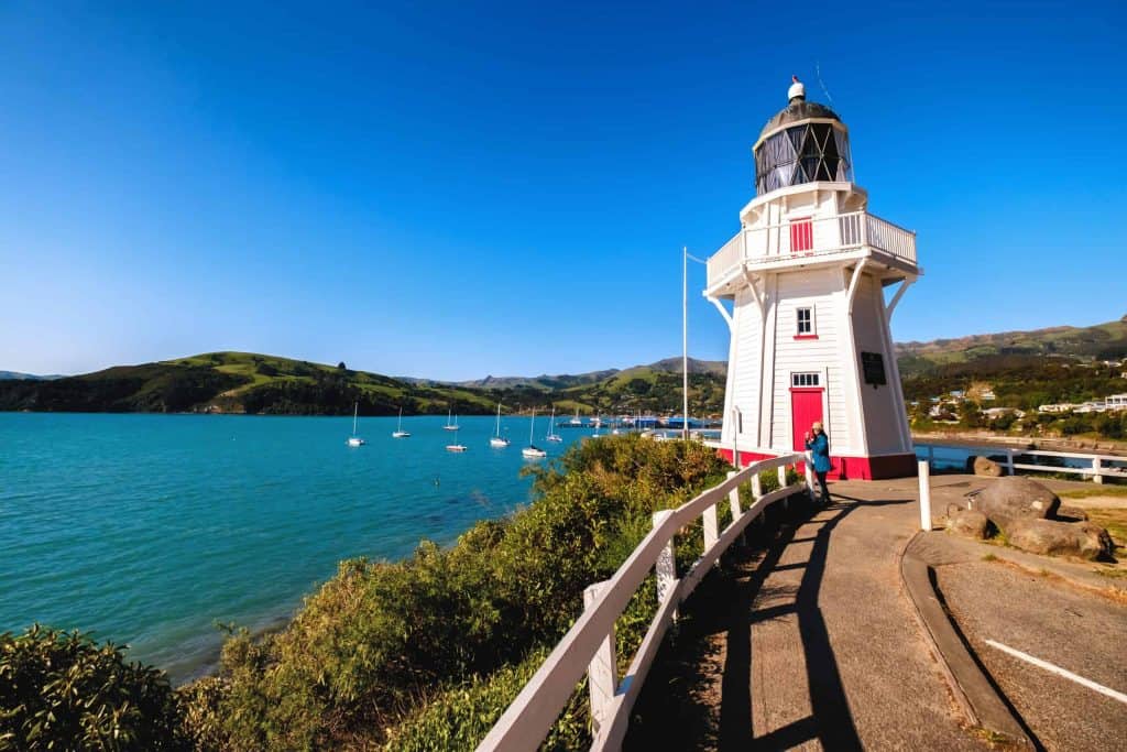 Christchurch-Akaroa-Leuchtturm