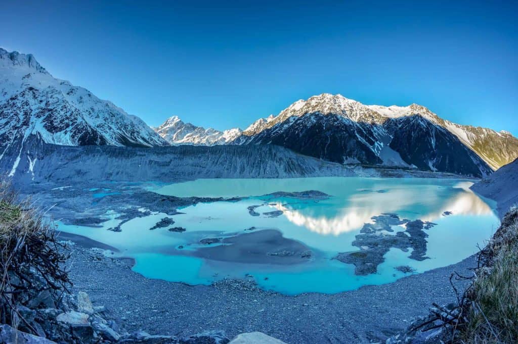 Mount-Cook-National-Park-Muller-Lake-Blick-von-Kea-Point