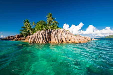 Beautiful St. Pierre Island at Seychelles