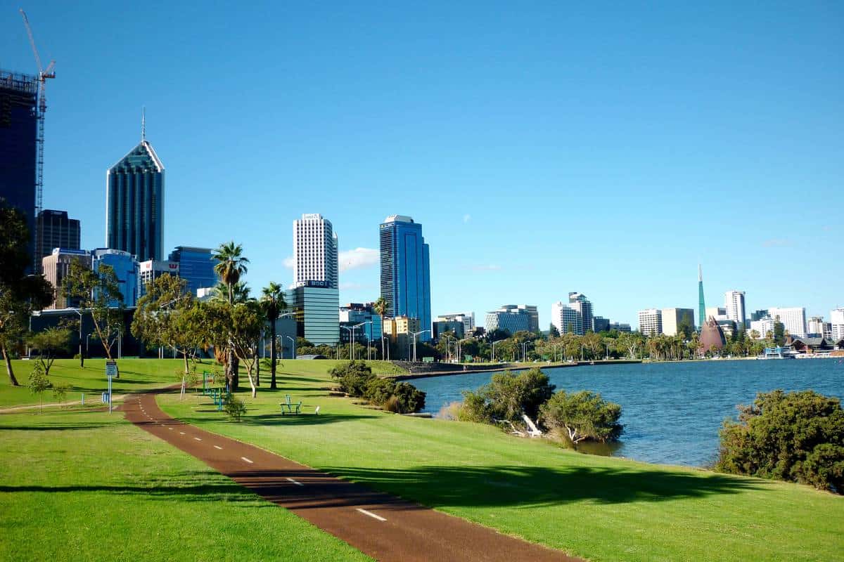 Perth Swan River Fussweg